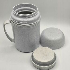 Aladdin Micro Magic Hot Food Bottle Thermos 17oz Gray Sparkle‎  GC